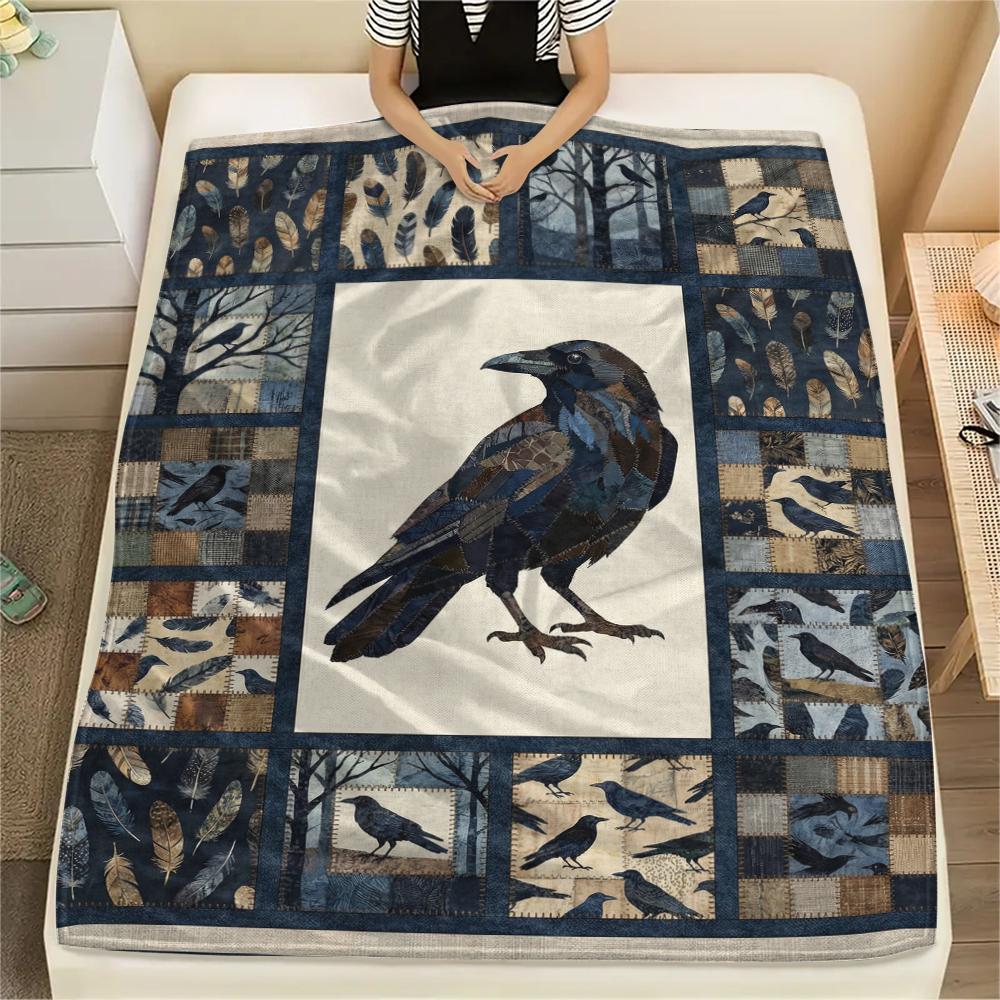 Crow Decoration Print Flannel Blanket, High quality Comfortable for All Seasons, Home Decor, Warmth and Comfort, Perfect for Christmas Gifts53 80cm x 120cm
Crow Decoration Print Flannel Blanket, High quality Comfortable for All Seasons, Home Decor, Warmth and Comfort, Perfect for Christmas Gifts53 80cm x 120cm