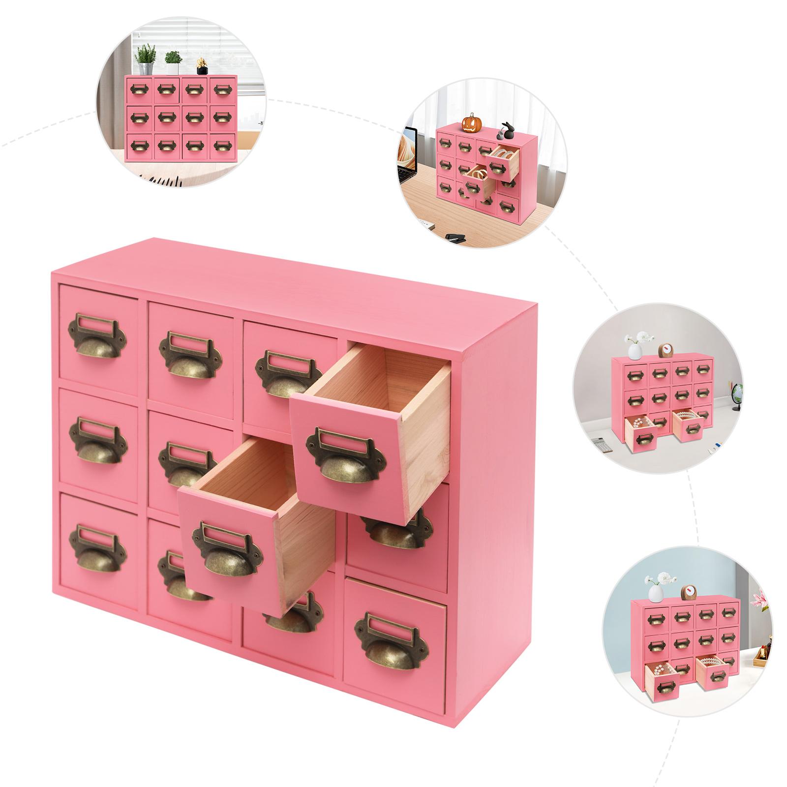 12 Brown/Black/Pink/Blue Drawer Cabinet,Wooden Rectangular Desktop Drawer Organizer 42*16*31.7cm for Households,Offices рожевий
12 Brown/Black/Pink/Blue Drawer Cabinet,Wooden Rectangular Desktop Drawer Organizer 42*16*31.7cm for Households,Offices рожевий