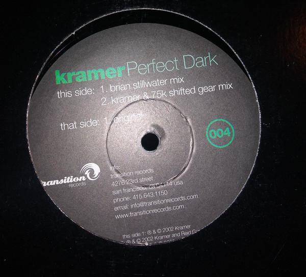 12inch Record KRAMER - Perfect Dark 004 Transition Reco 2003 US Dance & Electronica Used
12inch Record KRAMER - Perfect Dark 004 Transition Reco 2003 US Dance & Electronica Used