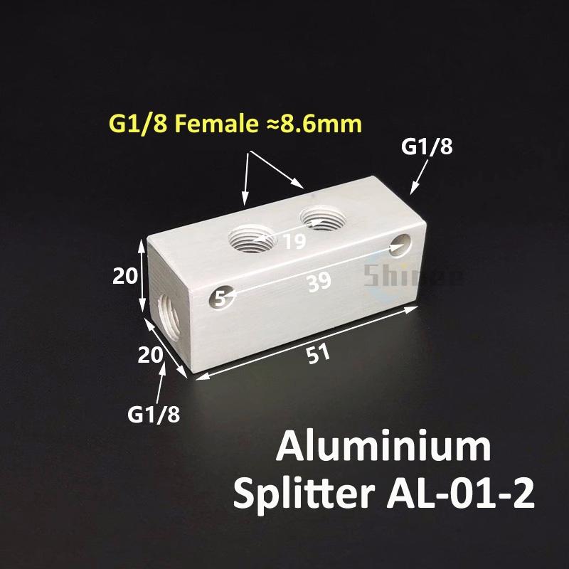 Aluminium Splitter 1/8 1/2 BSP Internal Thread Port 2 3 4 5 6 7 8 9 10 Way 1/4 Pneumatic Air Manifold Distributor Connector
Aluminium Splitter 1/8 1/2 BSP Internal Thread Port 2 3 4 5 6 7 8 9 10 Way 1/4 Pneumatic Air Manifold Distributor Connector