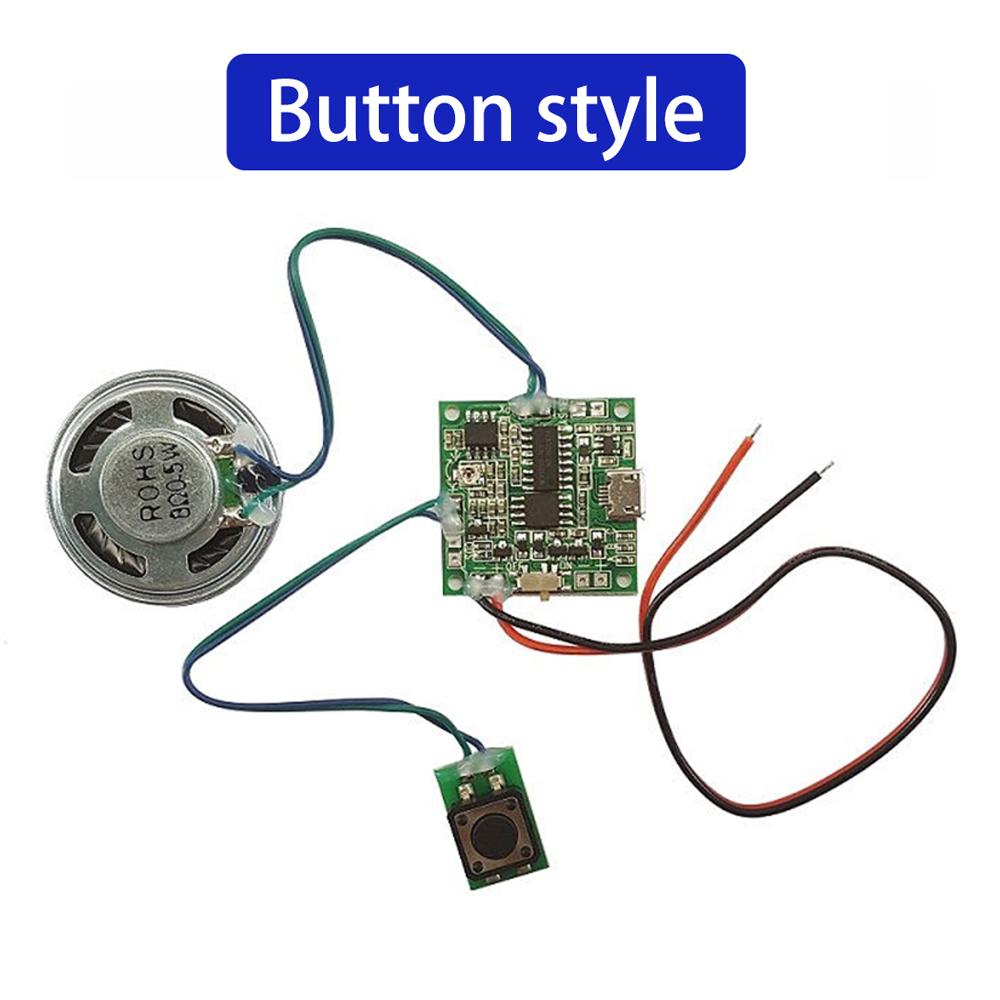 Sound Recorder Module Voice MP3 WAV Music Player with Loudspeaker Button Control 8M RAM Capacity DIY Music Box for Greeting Card
Sound Recorder Module Voice MP3 WAV Music Player with Loudspeaker Button Control 8M RAM Capacity DIY Music Box for Greeting Card