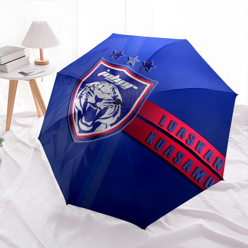 Johor Darul Ta zim FC pattern, automatic folding umbrella, portable and foldable design, 8 ribs, a Christmas or birthday gift.
Johor Darul Ta zim FC pattern, automatic folding umbrella, portable and foldable design, 8 ribs, a Christmas or birthday gift.