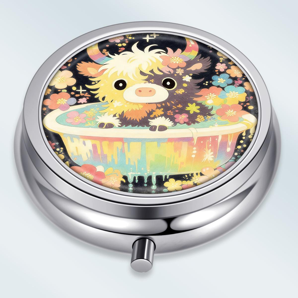 Portable Pill Box with 3 Compartments, Mini Metal Medicine Organizer Case, Cute Printed Pill Container for Vitamins, Pills, Jewelry, Travel, Daily Use разноцветный
Portable Pill Box with 3 Compartments, Mini Metal Medicine Organizer Case, Cute Printed Pill Container for Vitamins, Pills, Jewelry, Travel, Daily Use разноцветный