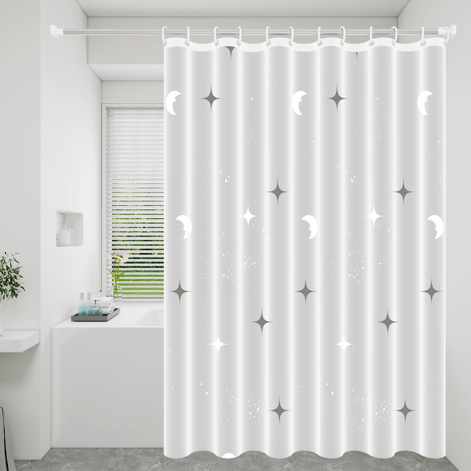 1Pc Cute Star And Moon Galaxy Kids Shower Curtain Funny Cartoon Waterproof Peva Bathroom Decor W60H190(CM)-1 Pcs
1Pc Cute Star And Moon Galaxy Kids Shower Curtain Funny Cartoon Waterproof Peva Bathroom Decor W60H190(CM)-1 Pcs