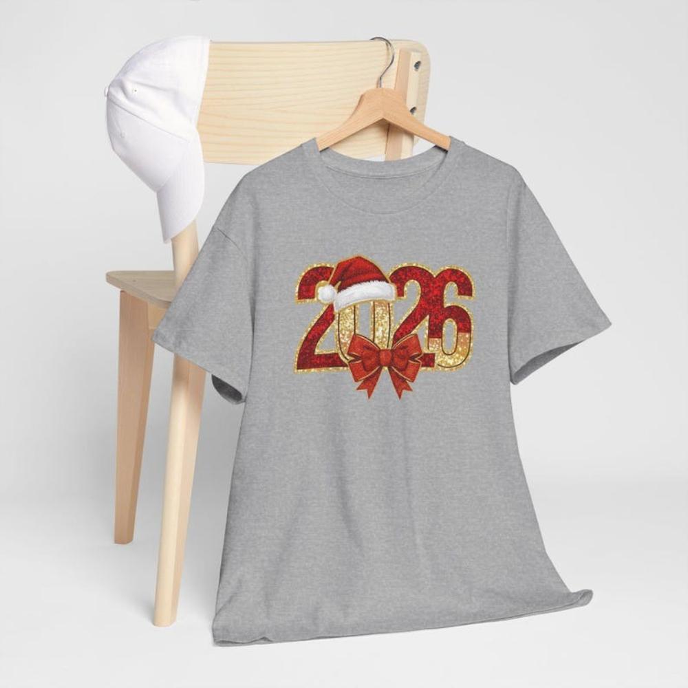 2026 New Year Santa Hat Bow T Shirt Happy New Year Holiday Party Outfit Printed Tshirt Women Unisex Casual Cotton Shortsleev 4XL
2026 New Year Santa Hat Bow T Shirt Happy New Year Holiday Party Outfit Printed Tshirt Women Unisex Casual Cotton Shortsleev 4XL