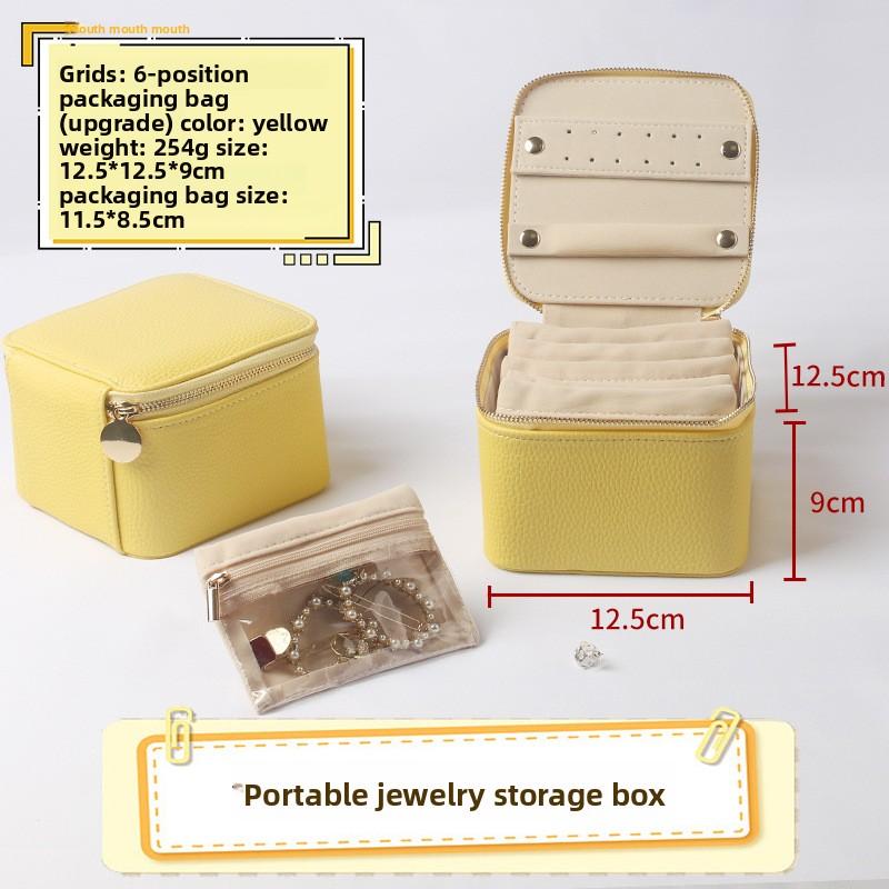 Jewelry box earrings jewelry storage box portable travel bag jewelry box
Jewelry box earrings jewelry storage box portable travel bag jewelry box