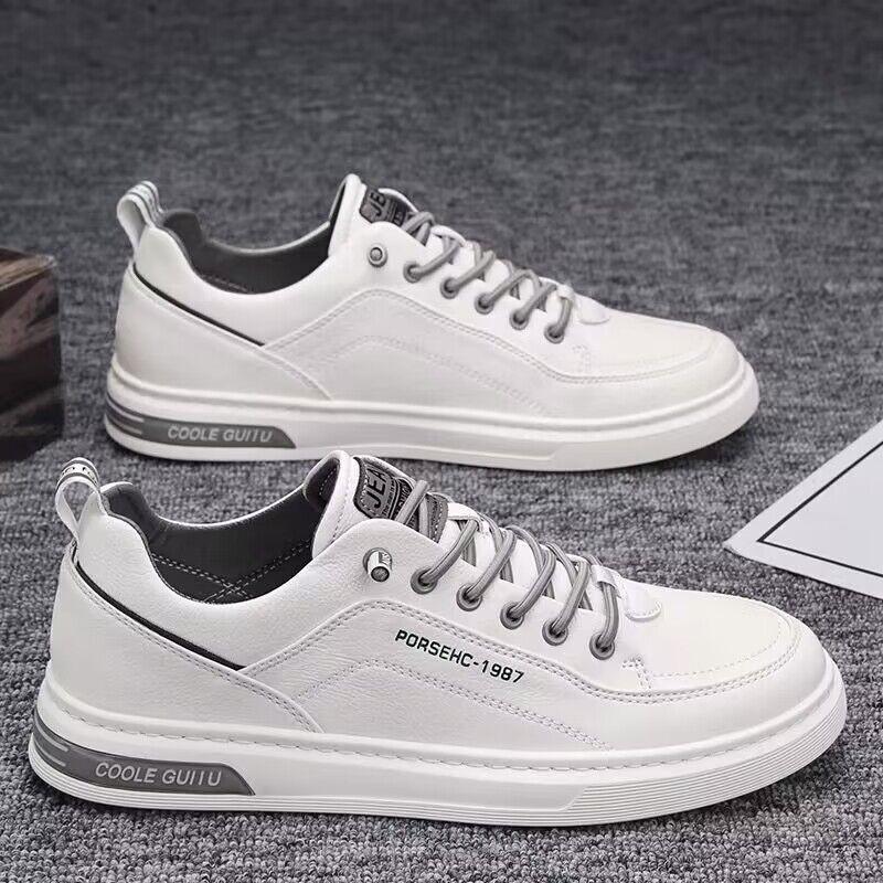Men s Shoes Casual Leather All-matching Fashionable Light Small White Skate Breathable Non-slip 40
Men s Shoes Casual Leather All-matching Fashionable Light Small White Skate Breathable Non-slip 40