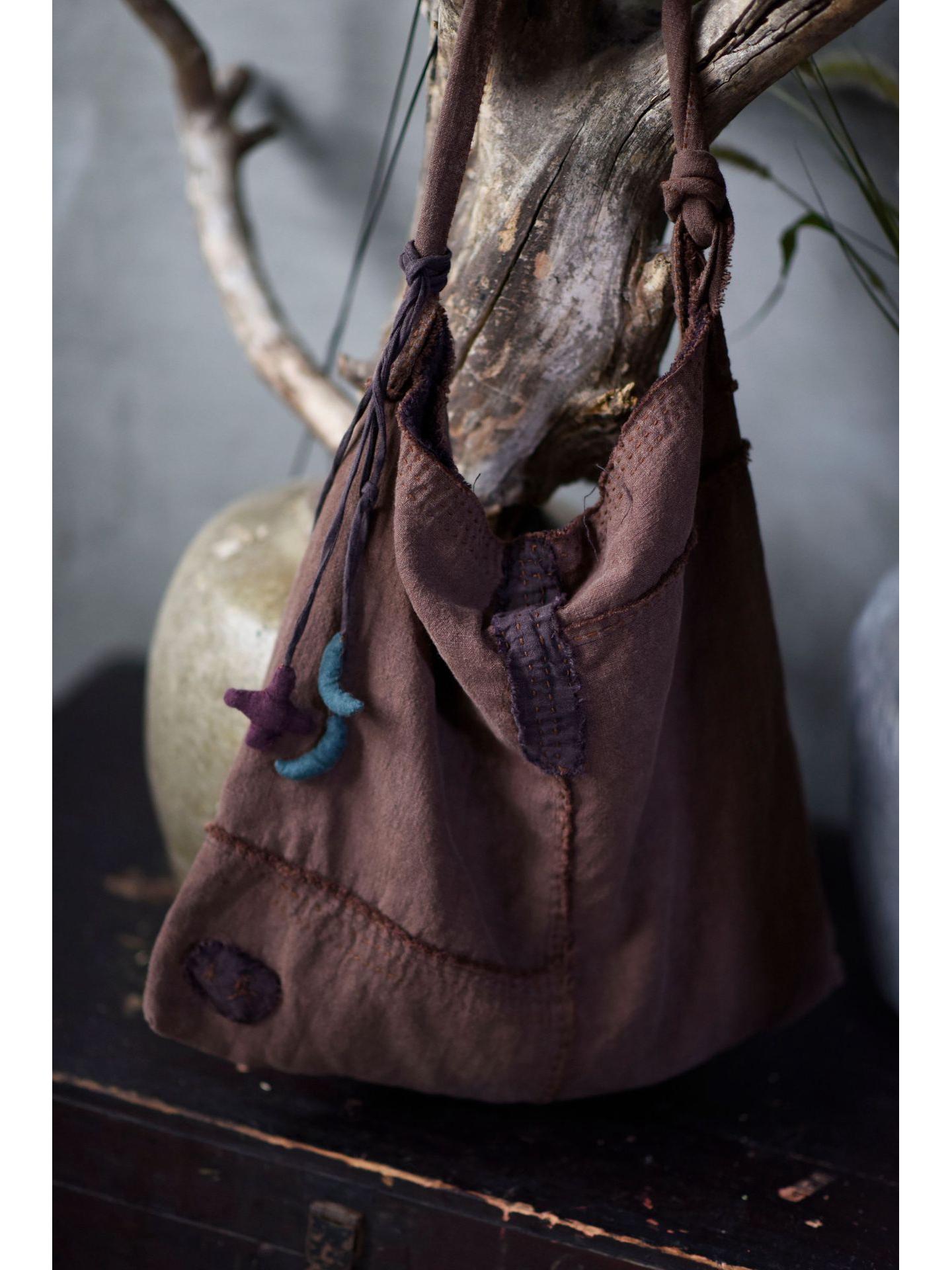 Сумка через плечо и наплечная сумка Yingan из искусственного льна с ручной вышивкой в стиле пэчворк для женщин