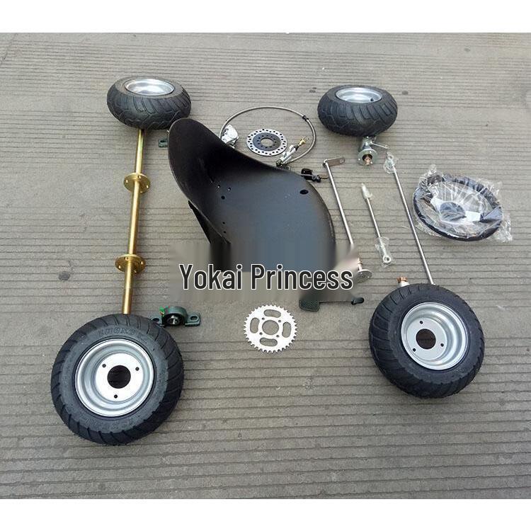 168 Kart Parts: F1 Drift Kart Front/Rear Suspension & Axle Assembly with 6 Tires As shown (all included)
168 Kart Parts: F1 Drift Kart Front/Rear Suspension & Axle Assembly with 6 Tires As shown (all included)