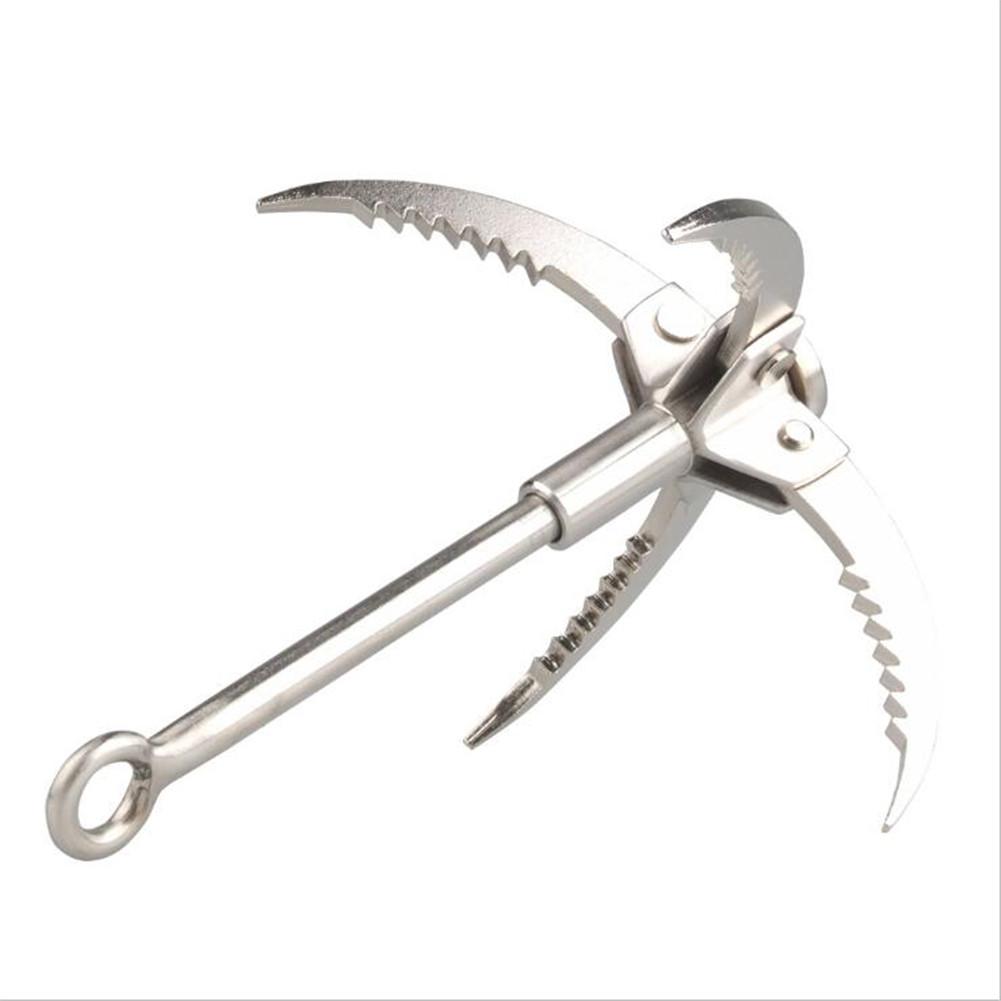 Foldable Climbing Grappling Hook 4 Claws Stainless Steel Carabiner Survival Tool Silver #1
Foldable Climbing Grappling Hook 4 Claws Stainless Steel Carabiner Survival Tool Silver #1