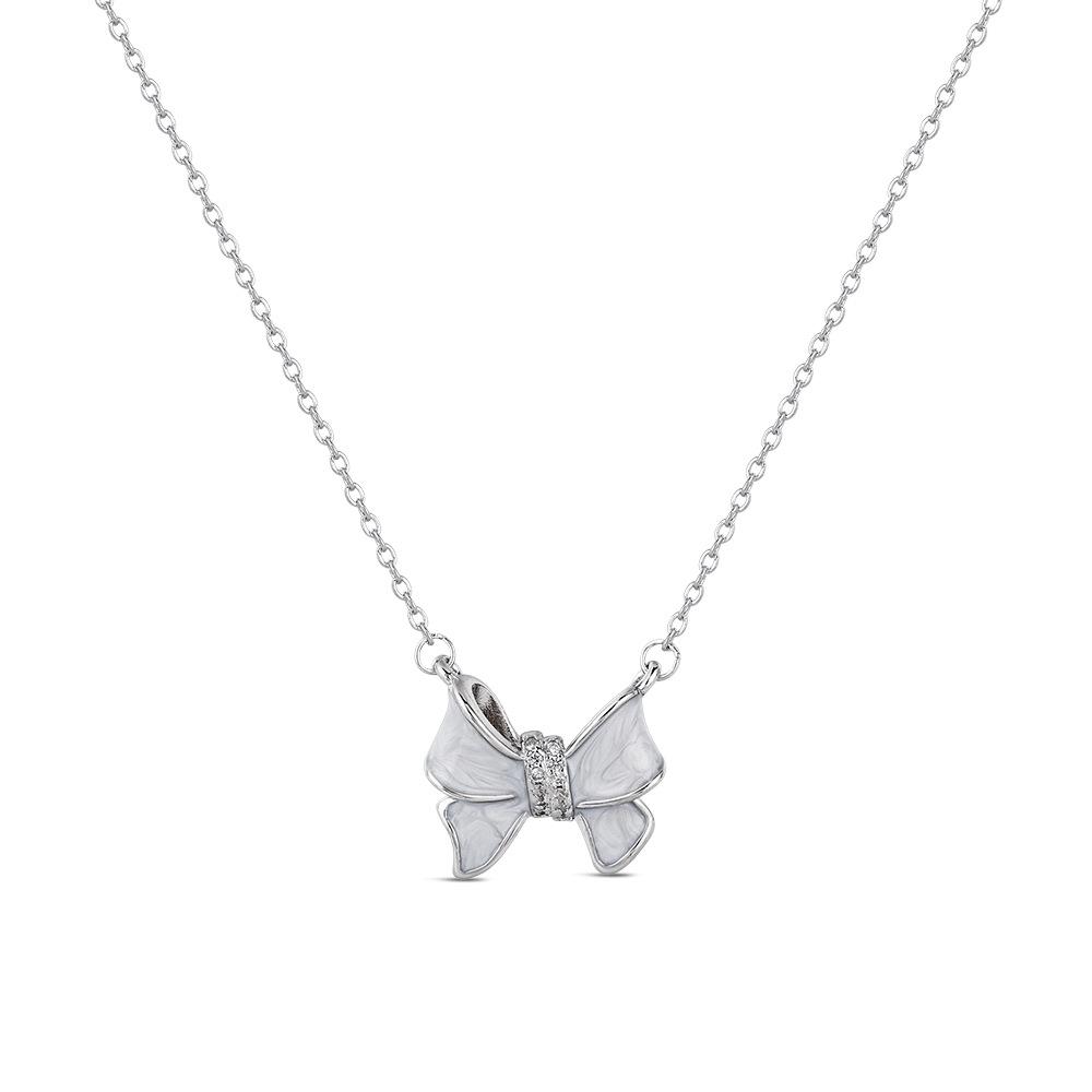 Douyin explosion Seiko white fritillary bow necklace temperament design collarbone chain платиновий
Douyin explosion Seiko white fritillary bow necklace temperament design collarbone chain платиновий