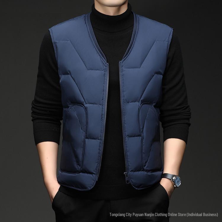 2025 Men s Warm Winter Down Vest – Casual Zipper Sleeveless Gilet for Young and Middle-Aged 3XL Extra Long
2025 Men s Warm Winter Down Vest – Casual Zipper Sleeveless Gilet for Young and Middle-Aged 3XL Extra Long
