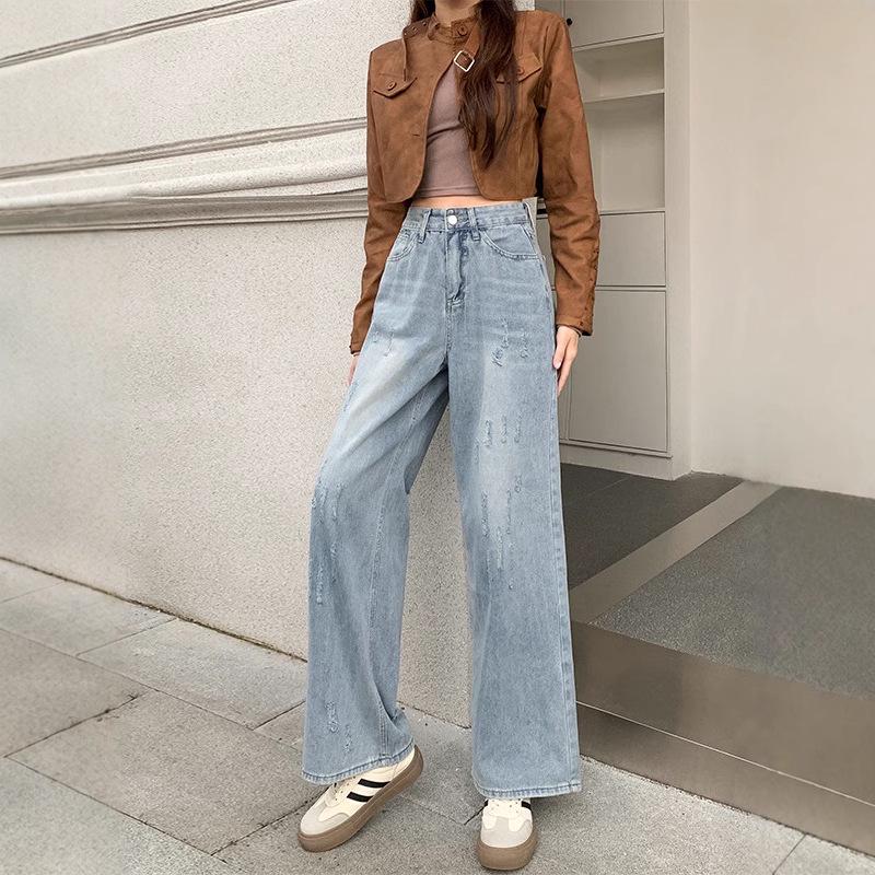 2024 Autumn Women s Slimming Retro Wide-Leg Jeans - Loose, Drapey, Floor-Length Straight-Leg Pants L
2024 Autumn Women s Slimming Retro Wide-Leg Jeans - Loose, Drapey, Floor-Length Straight-Leg Pants L