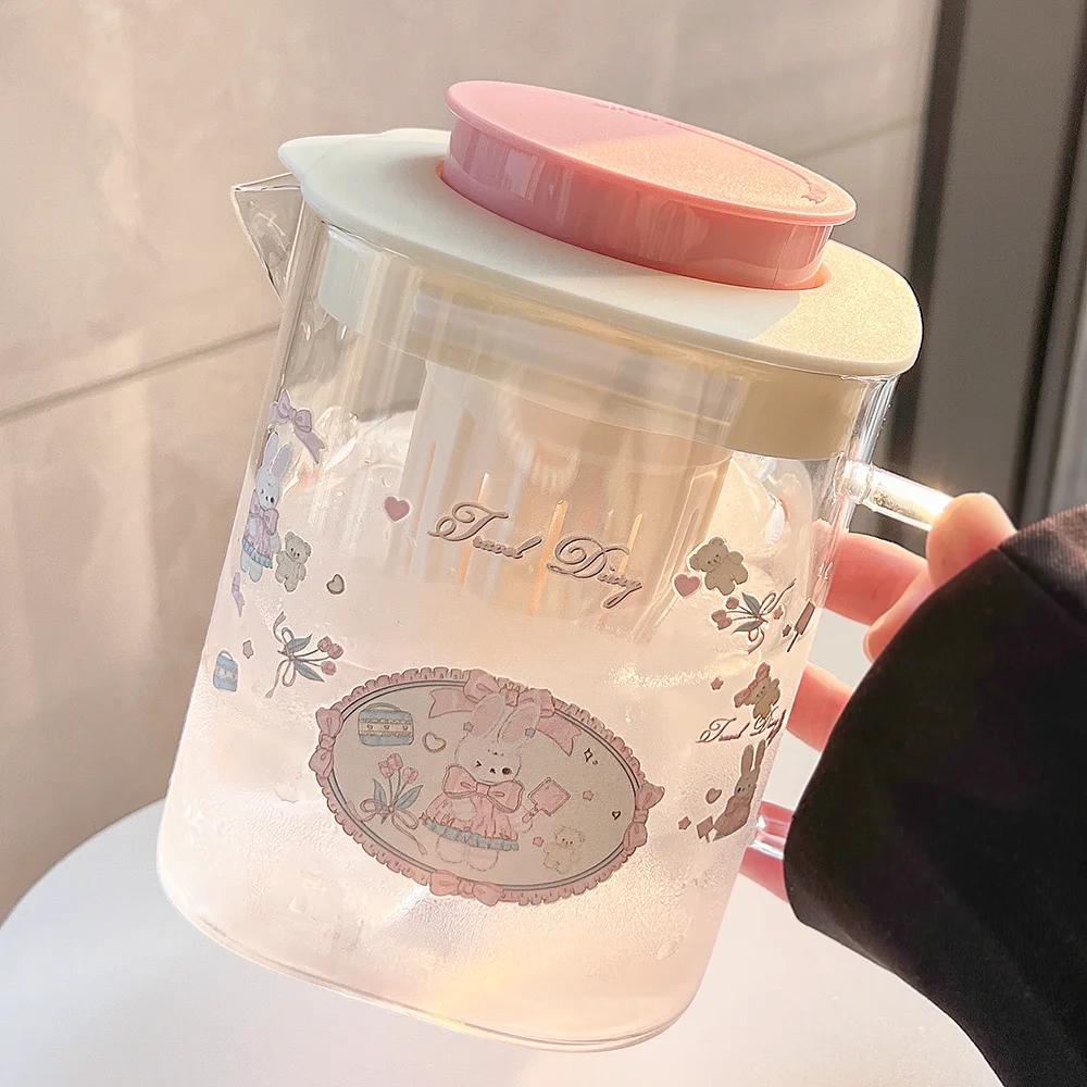 Bow-shaped Cute Cartoon Teacups Home High Appearance Level Heat-resistant Glass Cups Juice and Milk Cups Large-capacity Kettle 901-1000ml
Bow-shaped Cute Cartoon Teacups Home High Appearance Level Heat-resistant Glass Cups Juice and Milk Cups Large-capacity Kettle 901-1000ml