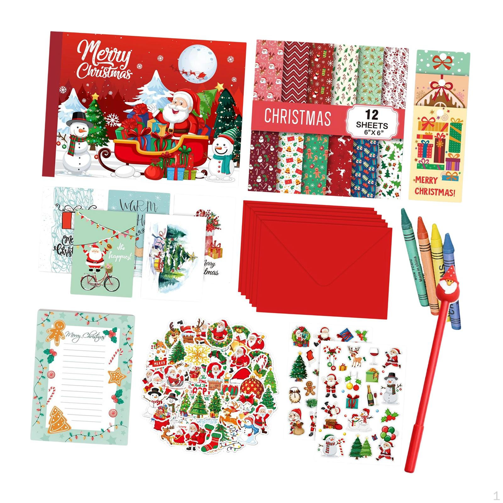 Christmas Scrapbook Kit Journal Set Paper & Stickers DIY Craft with Bookmarks Year for Teen
Christmas Scrapbook Kit Journal Set Paper & Stickers DIY Craft with Bookmarks Year for Teen