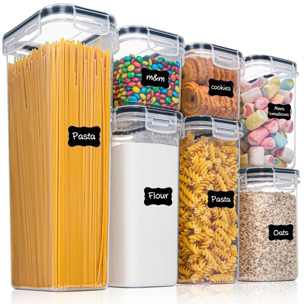 7/8/14/15/24 Pcs BPA-Free Plastic Airtight Food Storage Containers Dishwasher Safe Leak-proof Food Canisters for Cereal
7/8/14/15/24 Pcs BPA-Free Plastic Airtight Food Storage Containers Dishwasher Safe Leak-proof Food Canisters for Cereal
