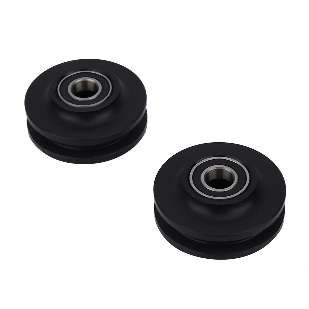 2шт прочные колеса для амбарных ворот, роликовая фурнитура для раздвижных ворот, пластик, металл