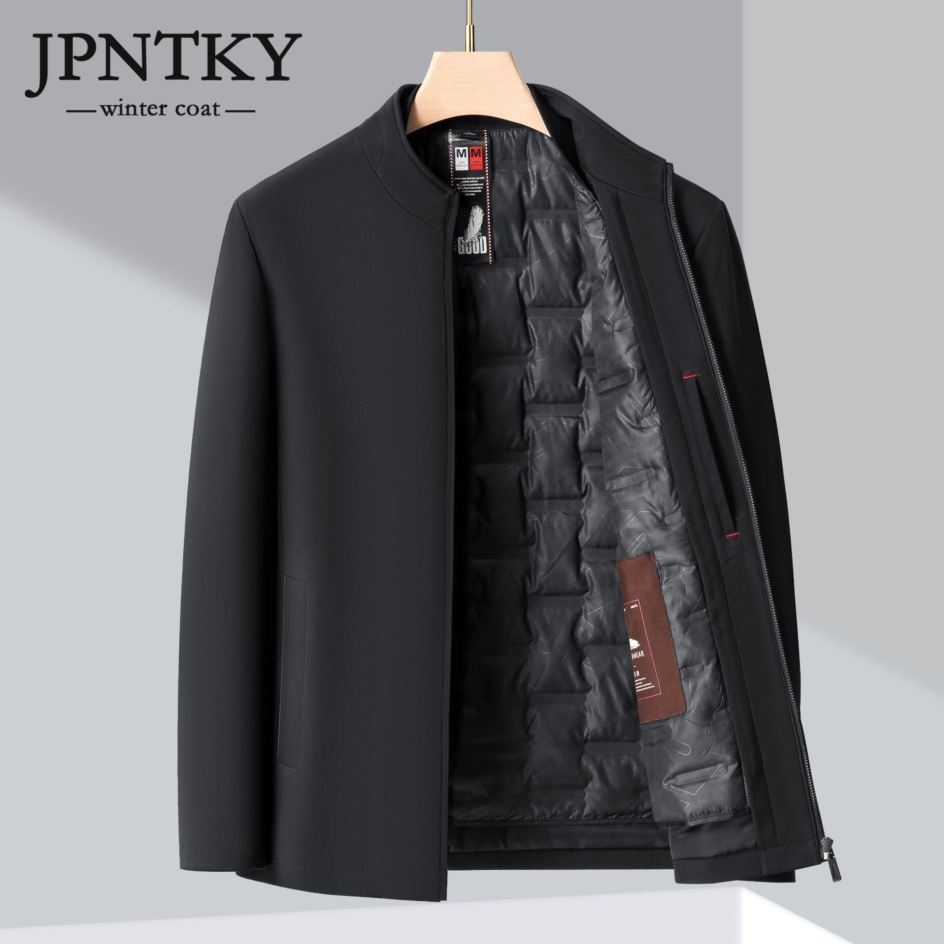 JPNTKY осенне-зимний пуховик премиум-класса, мужская куртка со стоячим воротником, съемная внутренняя непромокаемая теплая деловая повседневная куртка
JPNTKY осенне-зимний пуховик премиум-класса, мужская куртка со стоячим воротником, съемная внутренняя непромокаемая теплая деловая повседневная куртка