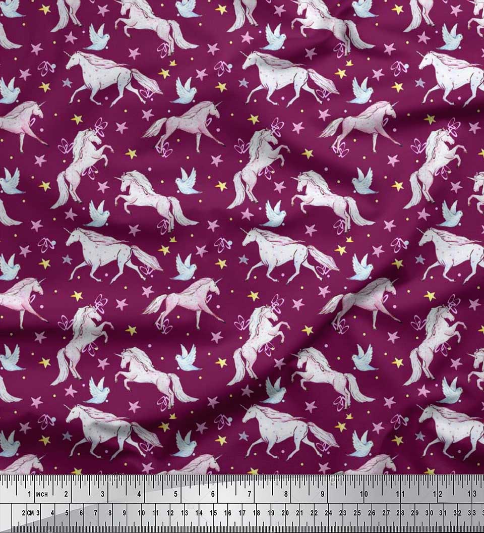 Soimoi Japan Crepe Satin Fabric Dot, Star & Unicorn Animal Print Швейная ткань метр 42 дюйма 42 Inch Wide - Poly Crepe розовый
Soimoi Japan Crepe Satin Fabric Dot, Star & Unicorn Animal Print Швейная ткань метр 42 дюйма 42 Inch Wide - Poly Crepe розовый