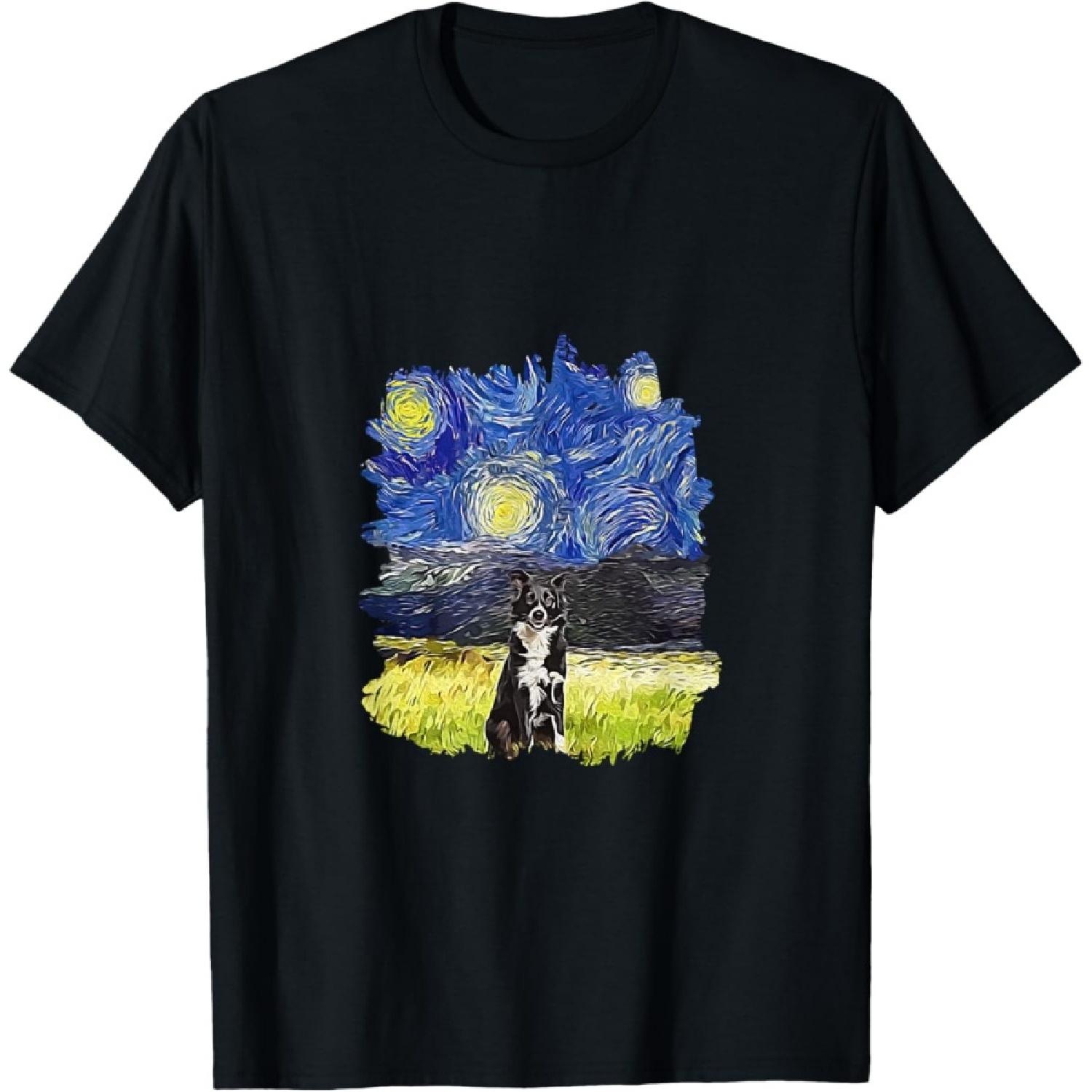 Starry Night Impressionist - Dog Art Border Collie T-Shirt for Men Women Girls Kids XXXXXL
Starry Night Impressionist - Dog Art Border Collie T-Shirt for Men Women Girls Kids XXXXXL