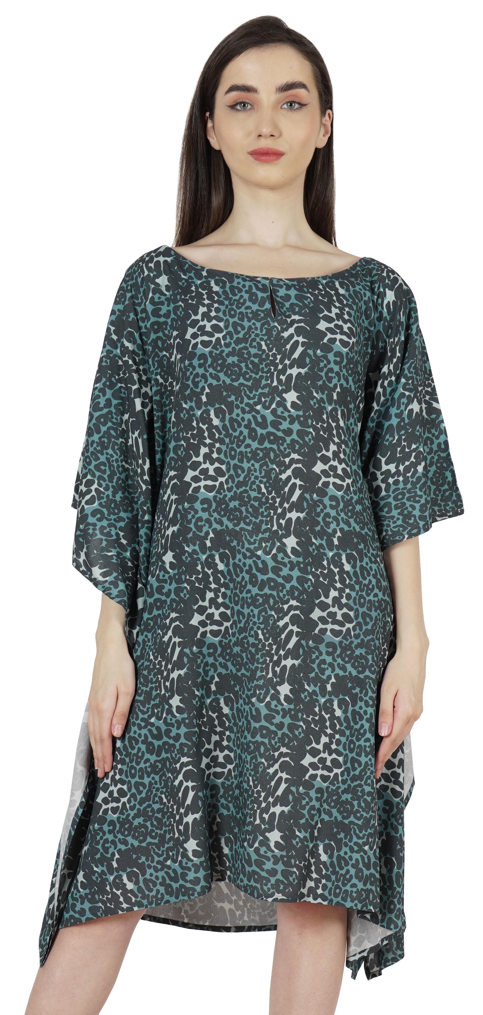 Коротка пляжна сукня-кафтан Moomaya для жінок з принтом у турецькому бікіні з круглим вирізом XL зелений
Коротка пляжна сукня-кафтан Moomaya для жінок з принтом у турецькому бікіні з круглим вирізом XL зелений