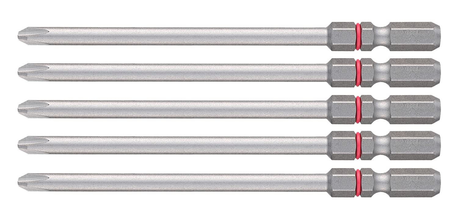 VESSEL 40V compatible problem solving bit, unshakeable stepped bit +2×100, set of 5, DC5P2100D
VESSEL 40V compatible problem solving bit, unshakeable stepped bit +2×100, set of 5, DC5P2100D