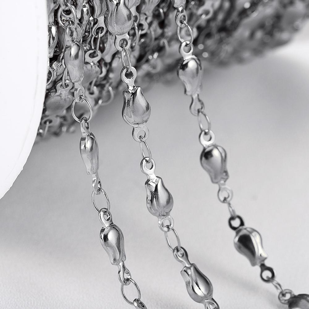 0.5Meter 1Meter 2Meter Lily of the Valley Flower Chain Stainless Steel Rose Charm Chain for DIY Necklaces Body Jewelry Findings 0.5Meter
0.5Meter 1Meter 2Meter Lily of the Valley Flower Chain Stainless Steel Rose Charm Chain for DIY Necklaces Body Jewelry Findings 0.5Meter