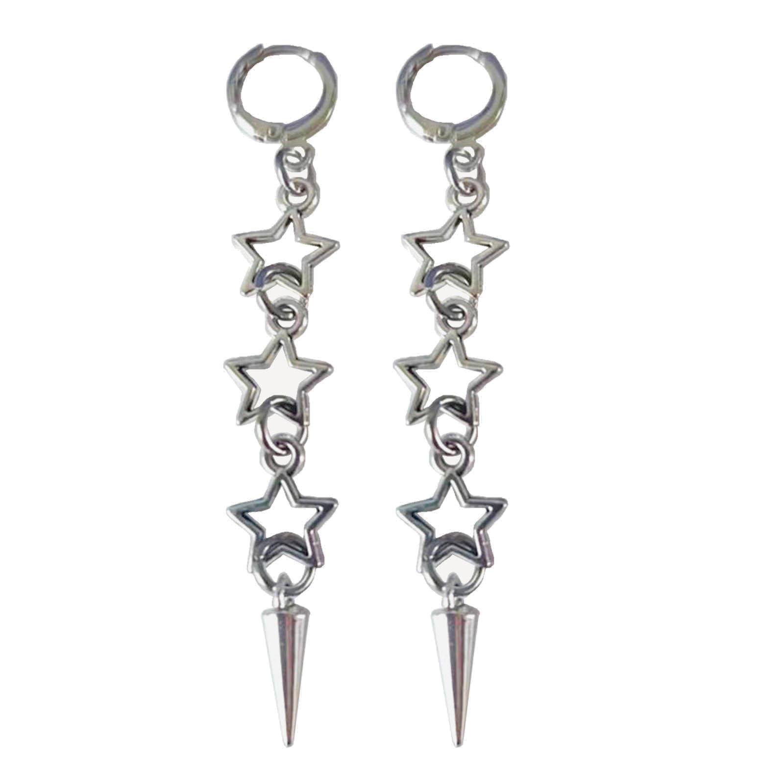 Antique-Inspired Ear Drops Hollow Five-Pointed Star Earrings Fashionable Ear Adornment Gothic Y2K Accessory Female Gift 1
Antique-Inspired Ear Drops Hollow Five-Pointed Star Earrings Fashionable Ear Adornment Gothic Y2K Accessory Female Gift 1