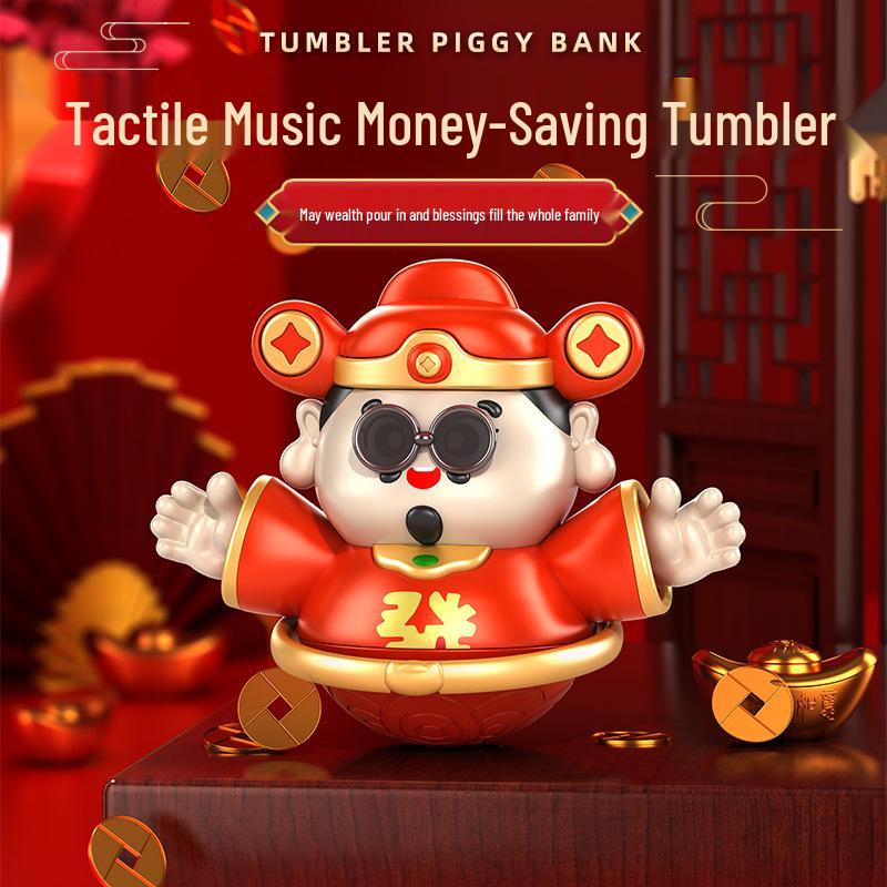 God of Wealth Piggy Bank: Musical Tumbler Toy & Savings Ornament for Kids Without Battery
God of Wealth Piggy Bank: Musical Tumbler Toy & Savings Ornament for Kids Without Battery