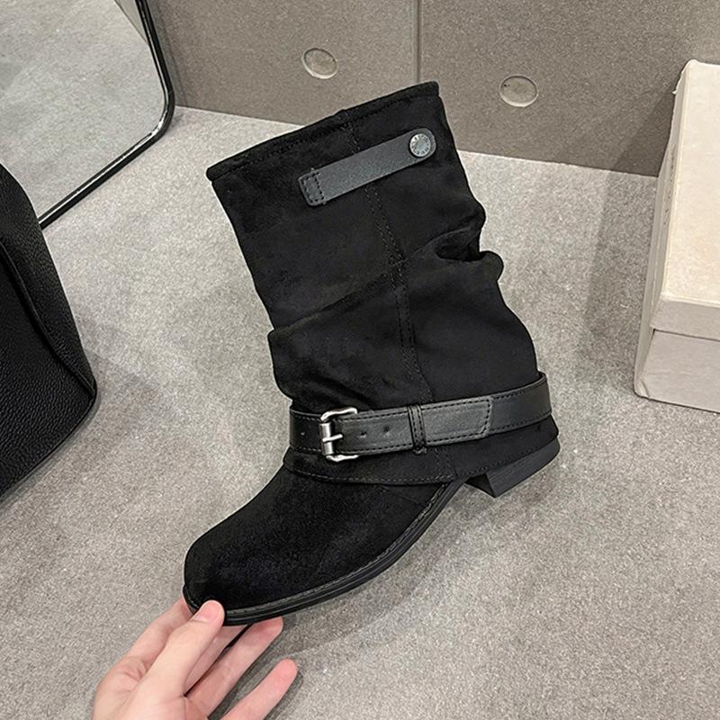 Vintage Wide-mouthed Western Cowboy Boots Tube Locomotive Boots Women s Autumn and Winter Short Boots Spice Girls Skinny Pile Short Boots 35
Vintage Wide-mouthed Western Cowboy Boots Tube Locomotive Boots Women s Autumn and Winter Short Boots Spice Girls Skinny Pile Short Boots 35