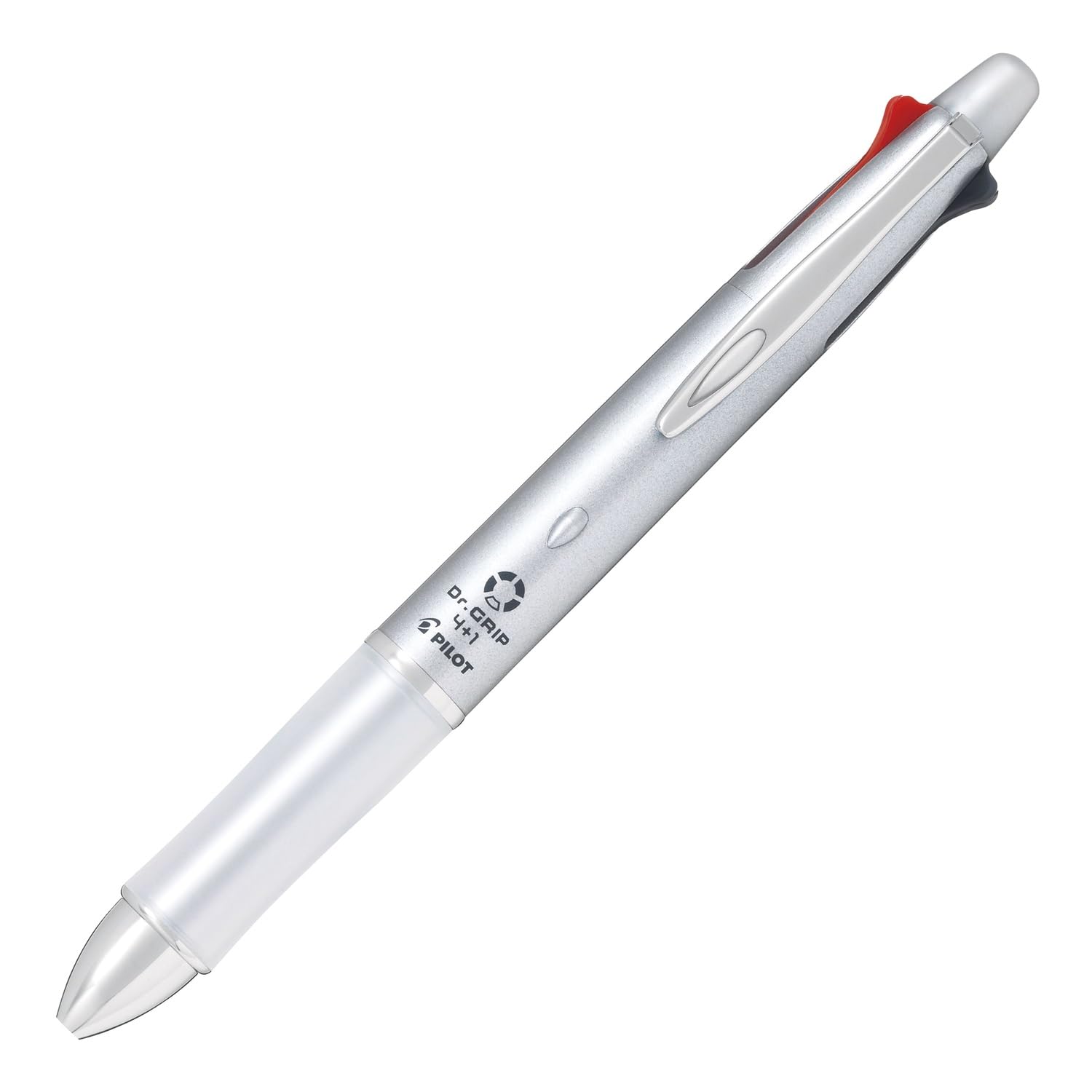 Pilot Doctor Grip ballpoint pen mechanical pencil silver barrel 4+1 0.7mm 4-color + 0.5mm
Pilot Doctor Grip ballpoint pen mechanical pencil silver barrel 4+1 0.7mm 4-color + 0.5mm