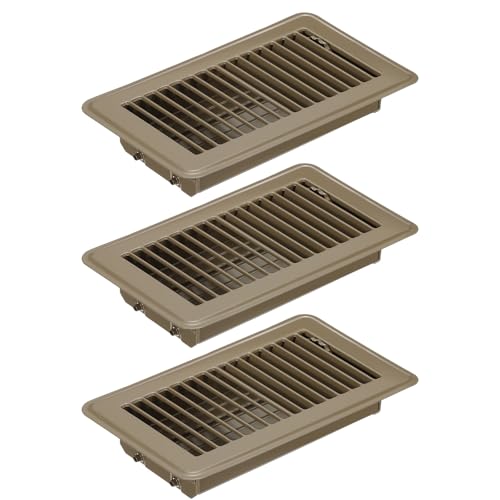 PATIKIL Underfloor Ventilation Vent, 20 x 10 cm, Floor Register Air Drain, Ventilation System, Adjustable, Wall-Mounted, Brown, 3-Pack
PATIKIL Underfloor Ventilation Vent, 20 x 10 cm, Floor Register Air Drain, Ventilation System, Adjustable, Wall-Mounted, Brown, 3-Pack