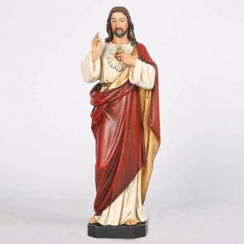 1Pc 25cm Sacred Heart of Jesus Statue Catholic Religious Figurine Gift Home Decor
1Pc 25cm Sacred Heart of Jesus Statue Catholic Religious Figurine Gift Home Decor