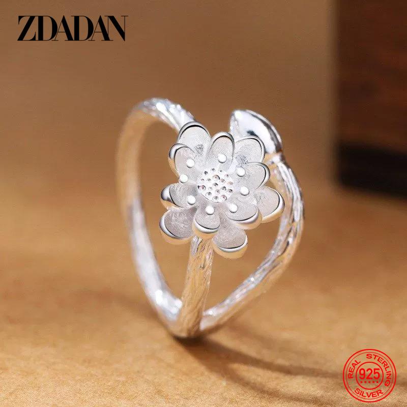 925 Sterling Silver Lotus Ring for Women Fashion Wedding Jewelry Gift Resizable
925 Sterling Silver Lotus Ring for Women Fashion Wedding Jewelry Gift Resizable