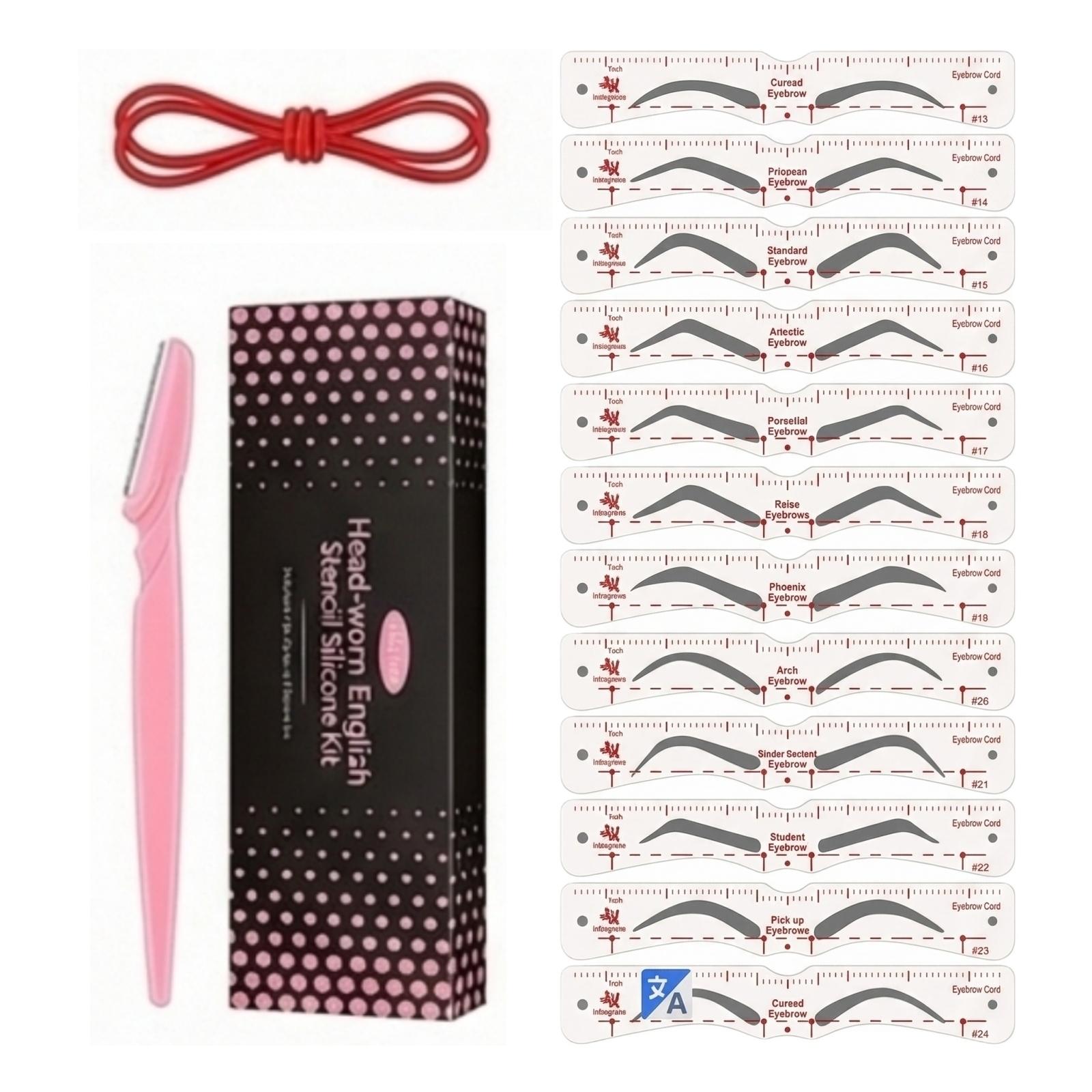Hot-selling! Eyebrow Stencil, 12Eyebrow Shaper Kit, Reusable Eyebrow Template With Strap, 3 Minutes Makeup, Suitable For 98% One Size
Hot-selling! Eyebrow Stencil, 12Eyebrow Shaper Kit, Reusable Eyebrow Template With Strap, 3 Minutes Makeup, Suitable For 98% One Size
