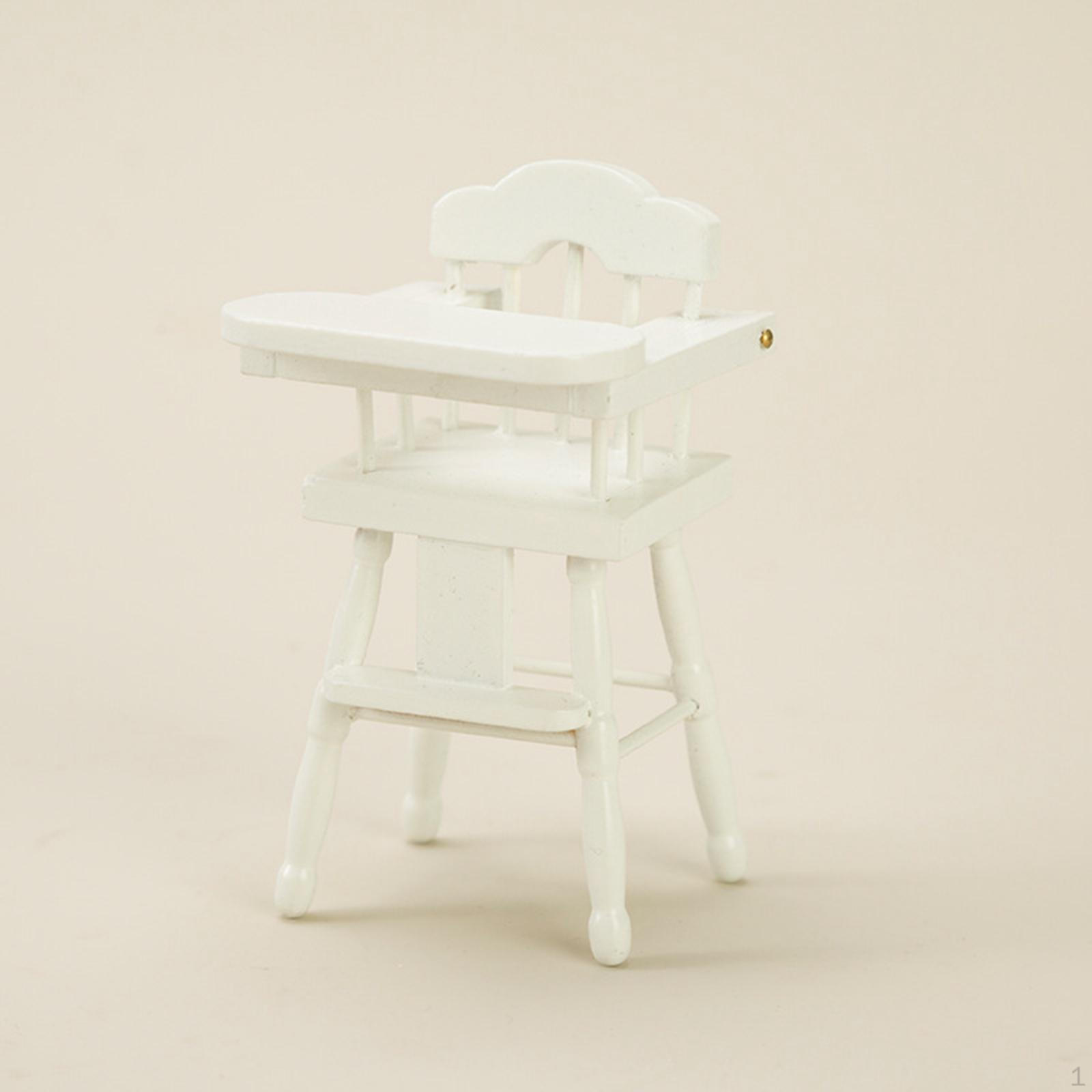 1/12 Dollhouse High Chairs Miniature Highchair Micro Landscape Small Doll Chair Model for White
1/12 Dollhouse High Chairs Miniature Highchair Micro Landscape Small Doll Chair Model for White