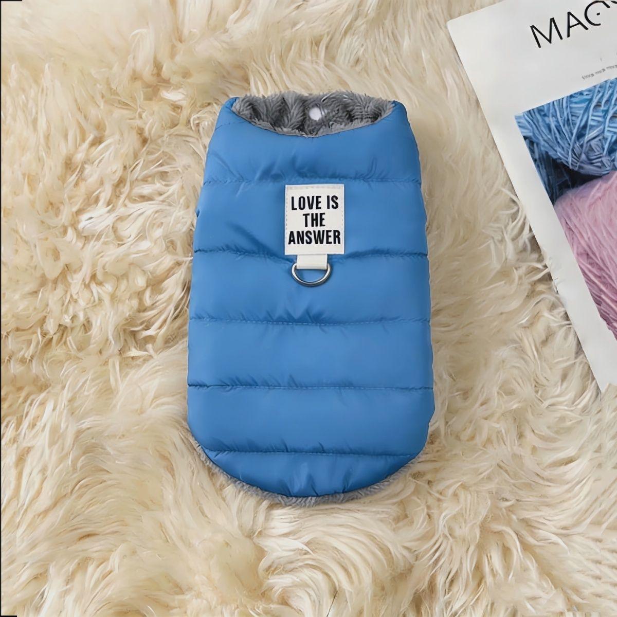 Warm Velvet-Lined Dog Leash Jacket for Small Breeds: Teddy & Bichon Winter Vest L Chest 44CM синий
Warm Velvet-Lined Dog Leash Jacket for Small Breeds: Teddy & Bichon Winter Vest L Chest 44CM синий