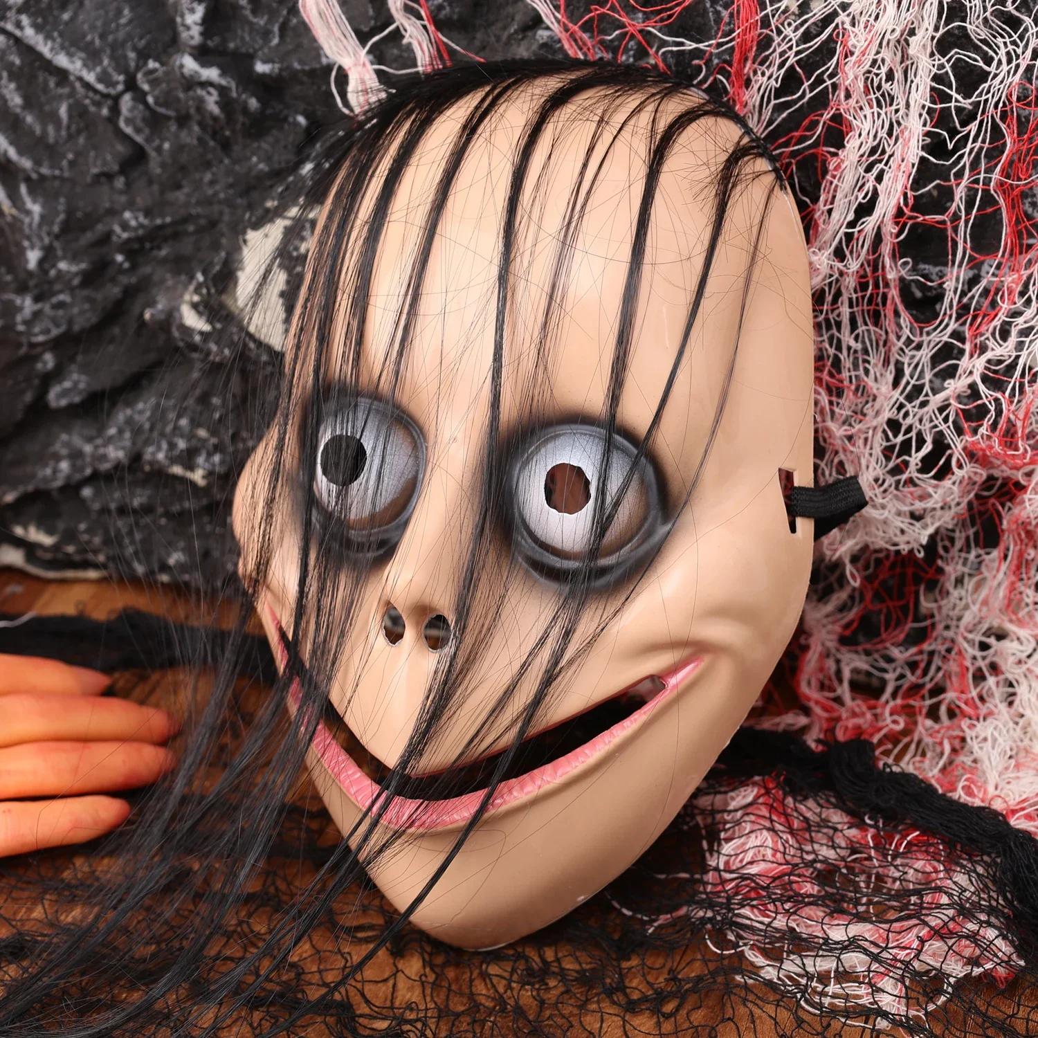 Smiling Demons Horror Face Masks for Men Women Halloween Props Party Masquerade Mask Funny Scary Cosplay Long Hair Mask
Smiling Demons Horror Face Masks for Men Women Halloween Props Party Masquerade Mask Funny Scary Cosplay Long Hair Mask