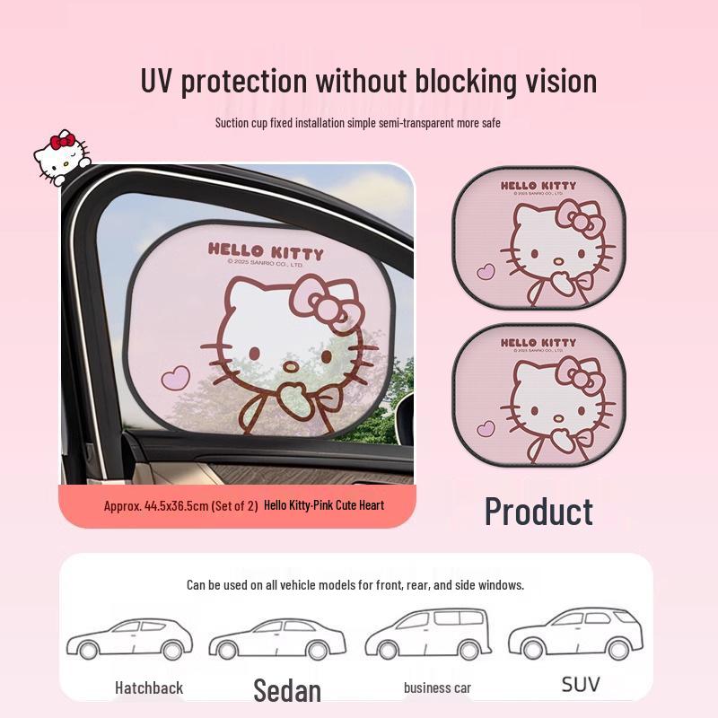 Kitty Cartoon Car Window Sunshade 2025 - Heat Insulation and Blackout Board for Side Windows
Kitty Cartoon Car Window Sunshade 2025 - Heat Insulation and Blackout Board for Side Windows