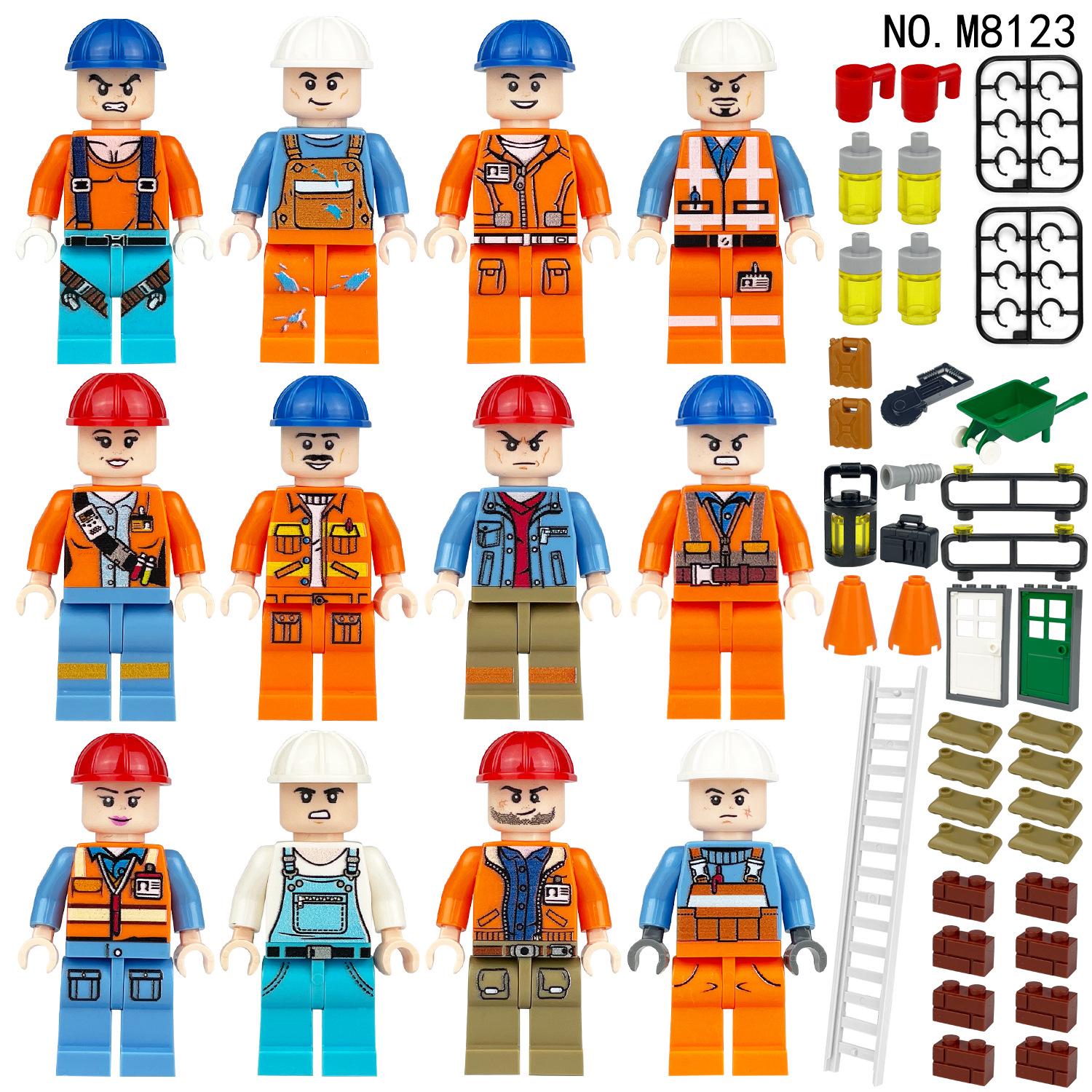 M8120 M8123 Engineering Building Block Figurine Small Particles Assembled Toy Set Bag
M8120 M8123 Engineering Building Block Figurine Small Particles Assembled Toy Set Bag
