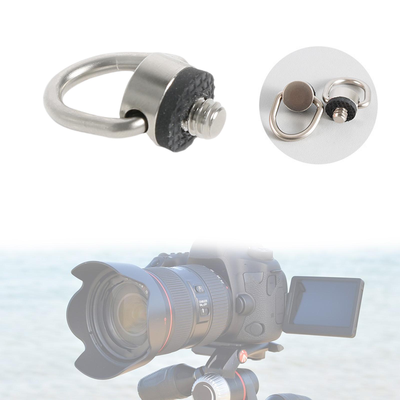 Stainless Steel D Ring Screw 1/4 -20 Camera Fixing Screw with Rubber Padded for Tripod DSLR Camera Shoulder Straps A
Stainless Steel D Ring Screw 1/4 -20 Camera Fixing Screw with Rubber Padded for Tripod DSLR Camera Shoulder Straps A