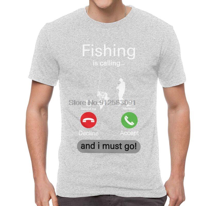 Fishing Is Calling And I Must Go T Shirt For Men Cotton Printed Tshirt Fashion Clothes Short Sleeve Angling Fisherman Tee Tops S
Fishing Is Calling And I Must Go T Shirt For Men Cotton Printed Tshirt Fashion Clothes Short Sleeve Angling Fisherman Tee Tops S
