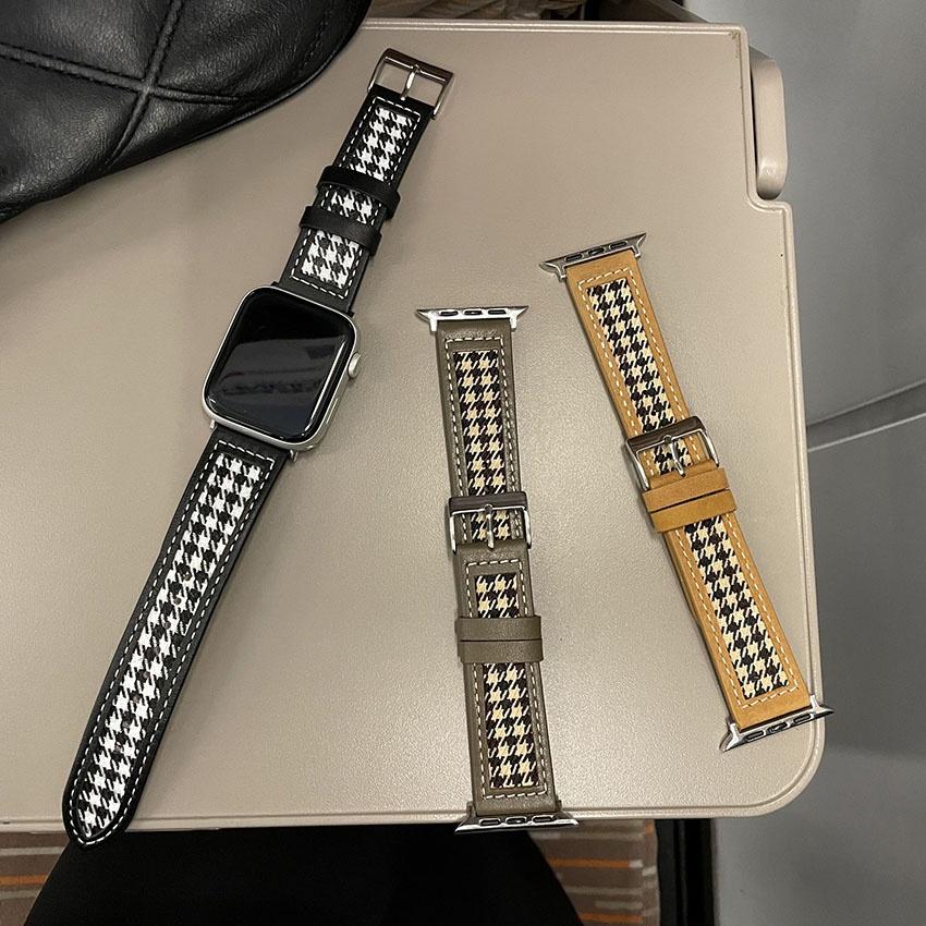 Кожаный + нейлоновый модный ремешок с узором «гусиные лапки» для Apple Watch Series 7/6/SE/5/4/3/2/1 (41мм 45мм 38мм 40мм 42мм 44мм)
Кожаный + нейлоновый модный ремешок с узором «гусиные лапки» для Apple Watch Series 7/6/SE/5/4/3/2/1 (41мм 45мм 38мм 40мм 42мм 44мм)