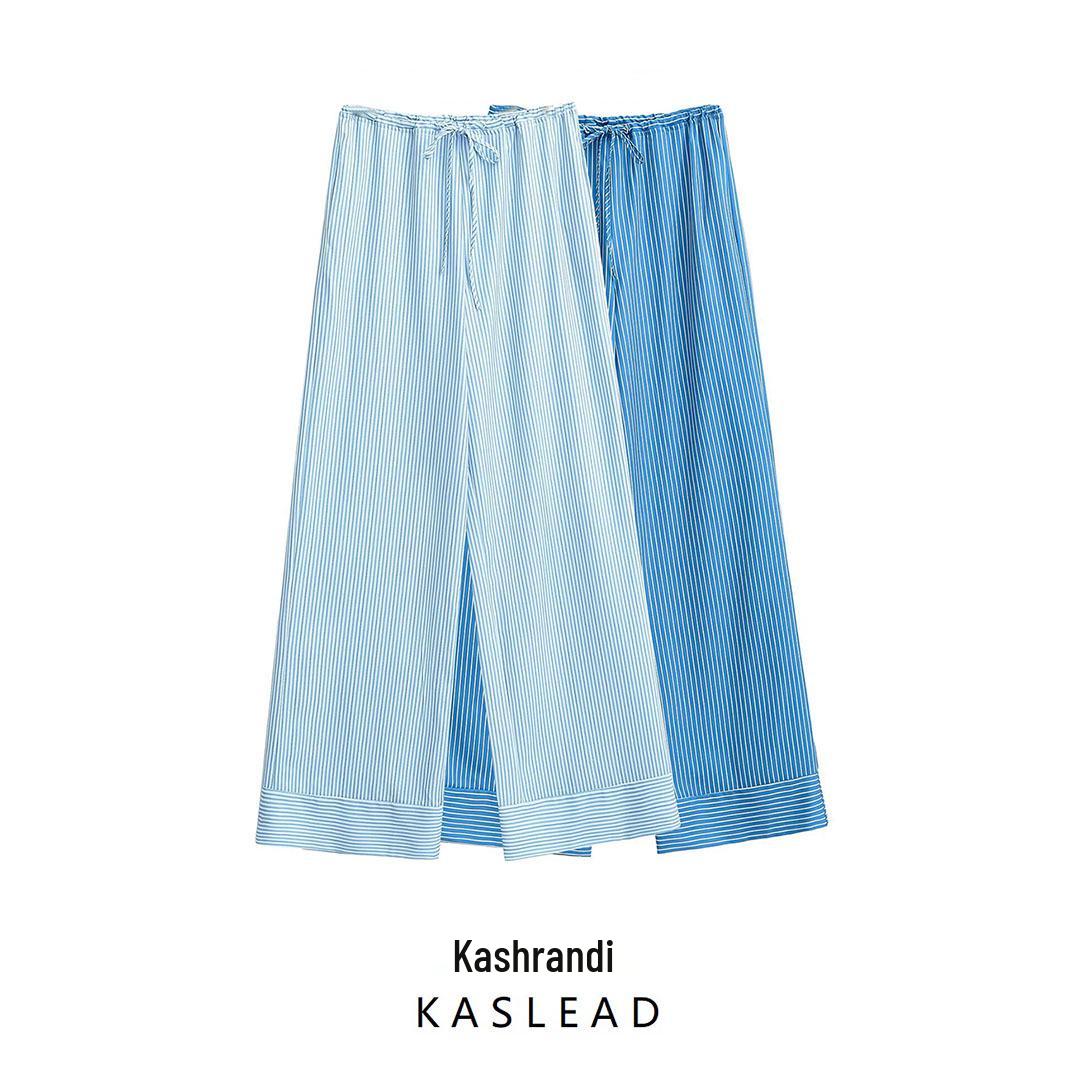 2025 Spring Women s Fashion: European Style Casual Striped Tie-Up Pants XS світло-синій колір
2025 Spring Women s Fashion: European Style Casual Striped Tie-Up Pants XS світло-синій колір