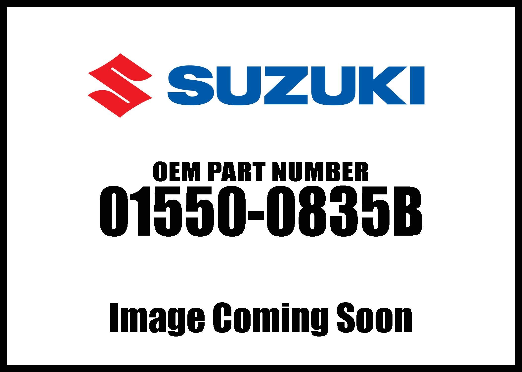 Genuine Suzuki Part Number Bolt, 01550-0835B
Genuine Suzuki Part Number Bolt, 01550-0835B
