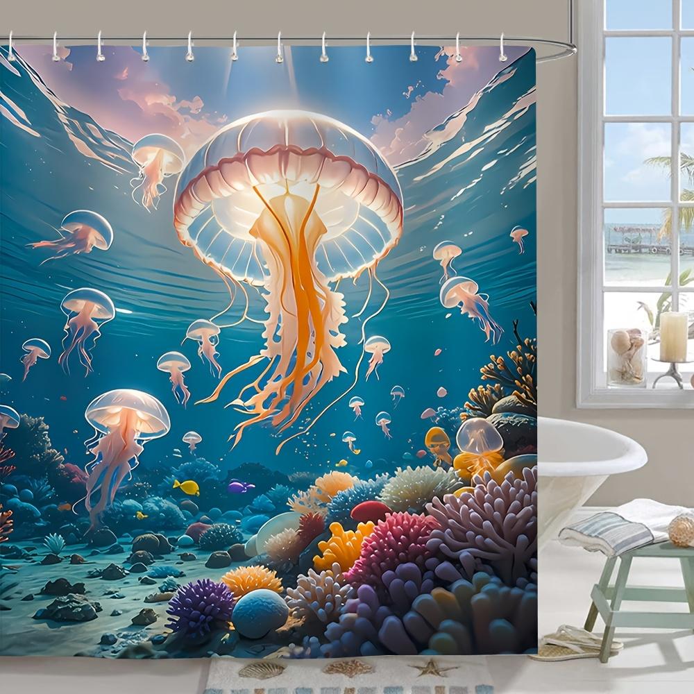 Discover The Ocean S Beauty With This Waterproof Shower Curtain Featuring Vibrant Jellyfish And Coral For A Unique Bathroomdecor W60H190(CM)-1 Pcs
Discover The Ocean S Beauty With This Waterproof Shower Curtain Featuring Vibrant Jellyfish And Coral For A Unique Bathroomdecor W60H190(CM)-1 Pcs