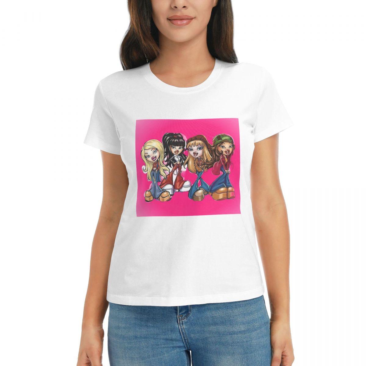 Women TShirt Bratzs Doll Summer Short Sleeve Tees Round Neck Cotton T Shirts Clothes Tops Streetwear S
Women TShirt Bratzs Doll Summer Short Sleeve Tees Round Neck Cotton T Shirts Clothes Tops Streetwear S