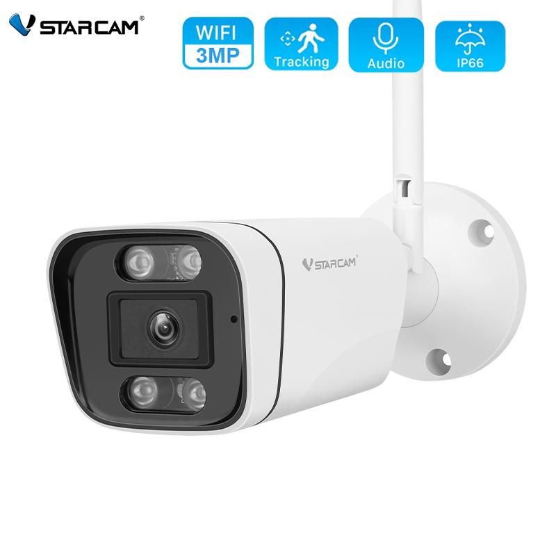 Vstarcam ЕС 3-мегапиксельная аудио IP-камера Wi-Fi Беспроводная AI Обнаружение человека CCTV Пуля Открытая камера наблюдения ИК ночного видения
Vstarcam ЕС 3-мегапиксельная аудио IP-камера Wi-Fi Беспроводная AI Обнаружение человека CCTV Пуля Открытая камера наблюдения ИК ночного видения