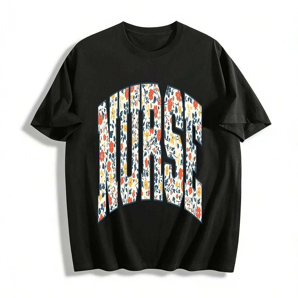 Floral Print NURSE Graphic Casual Top For Medical Workers Pure cotton T-shirt XXS
Floral Print NURSE Graphic Casual Top For Medical Workers Pure cotton T-shirt XXS