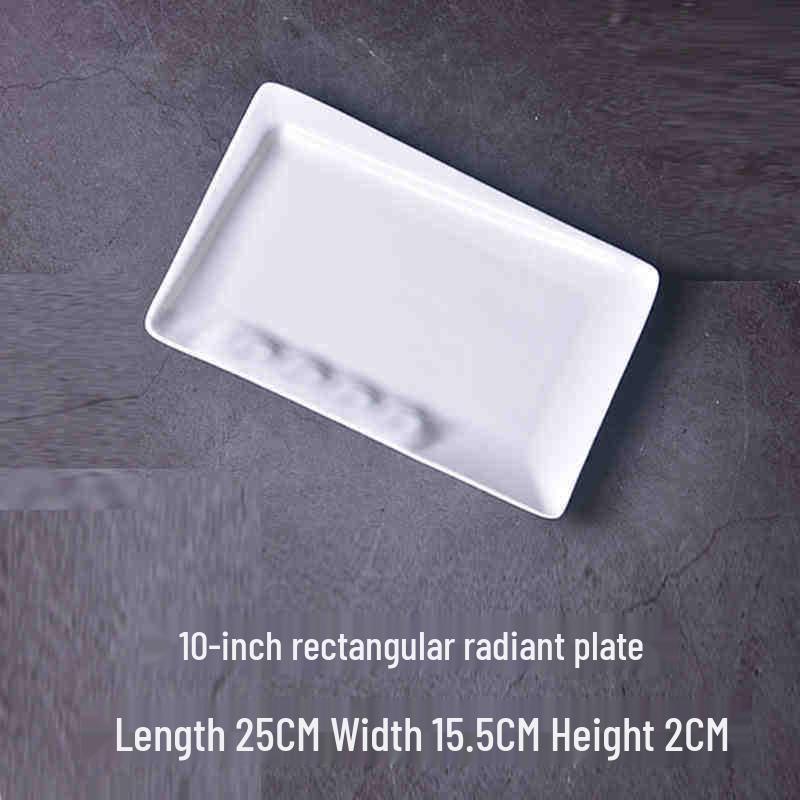 Ceramic Rectangular Plate for Steak, Sushi & Western Dishes - Creative Japanese Tableware for Home & Hotel Use
Ceramic Rectangular Plate for Steak, Sushi & Western Dishes - Creative Japanese Tableware for Home & Hotel Use
